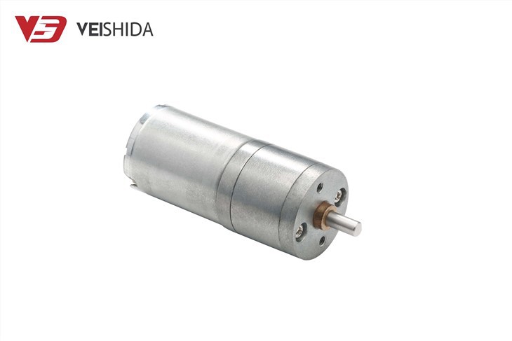 Motor CC de engrenagem de metal de 25 mm